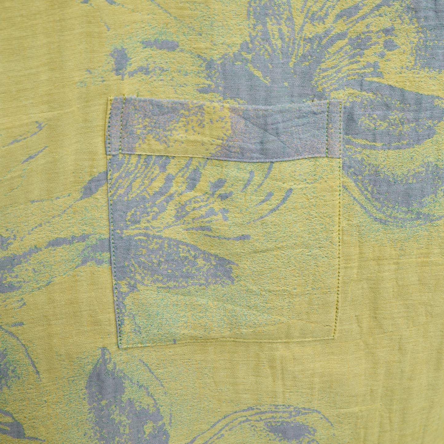 Kimono-Bademantel aus azurblauem Baumwollgaze - image 5