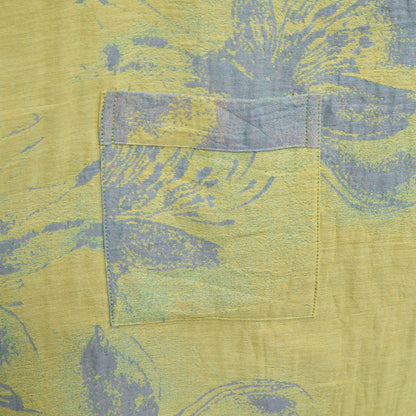 Kimono-Bademantel aus azurblauem Baumwollgaze - image 5