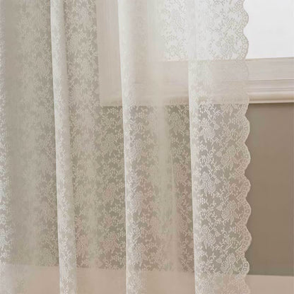 Ösen-Top, luftiger Voile-Spitzen-Vorhang - image 3