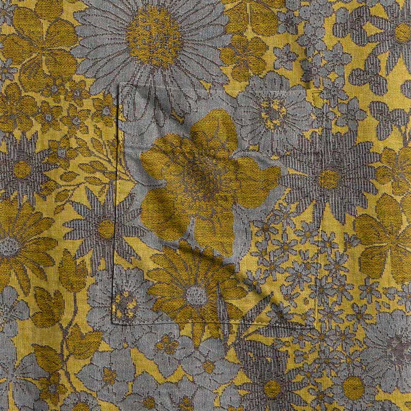 Retro-Bademantel aus Baumwolle mit dezentem Blumenmuster - image 9