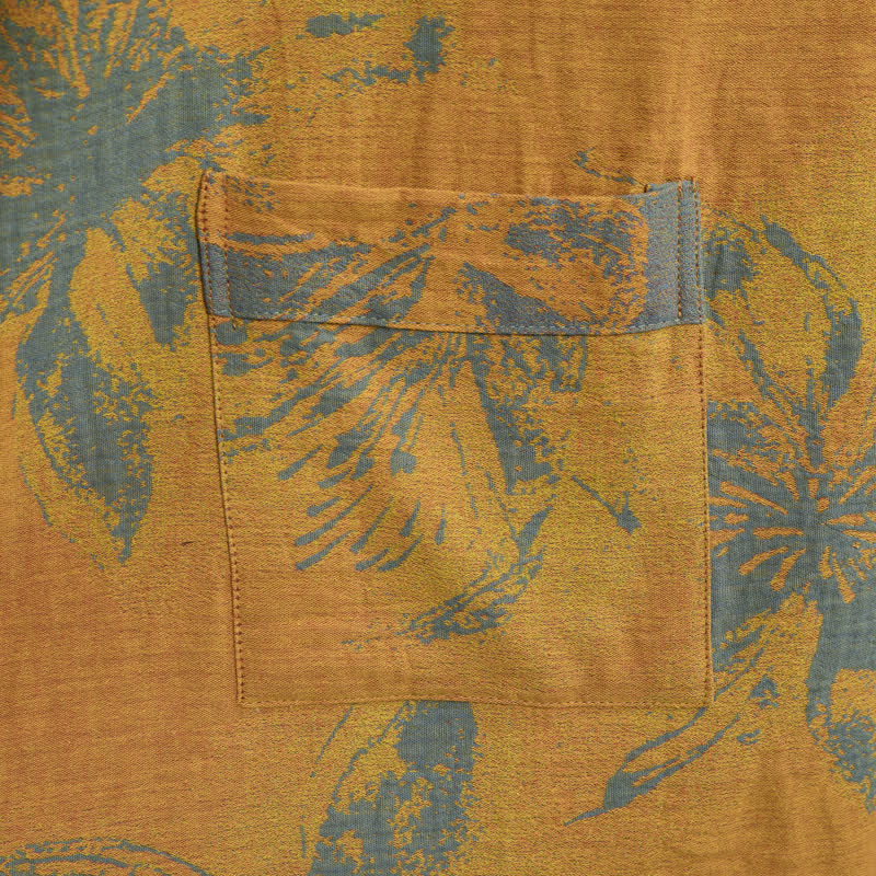 Wendbarer Kimono-Bademantel aus Baumwolle mit Vintage-Blumenmuster - image 8