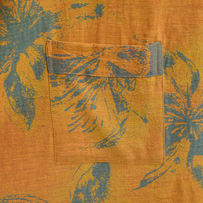 Wendbarer Kimono-Bademantel aus Baumwolle mit Vintage-Blumenmuster - image 8