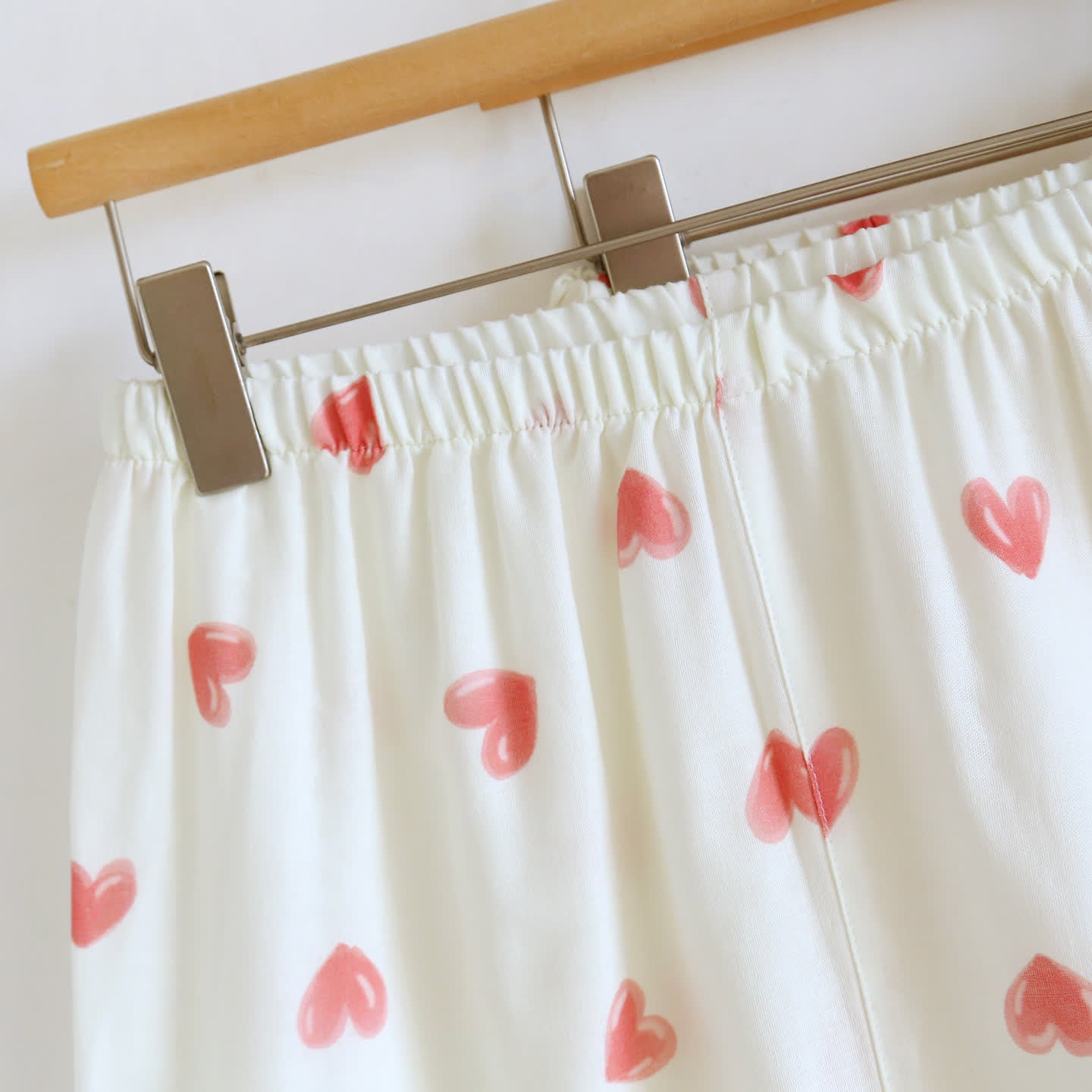 Loungewear-Set aus Baumwollgaze mit Herzmuster (3-teilig) - image 6