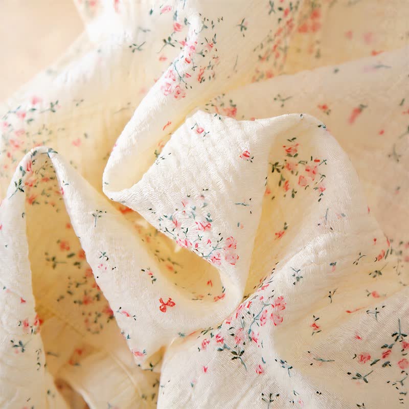 Refresh Loungewear-Set aus Baumwollgaze mit Rüschen und floralem Muster - image 5