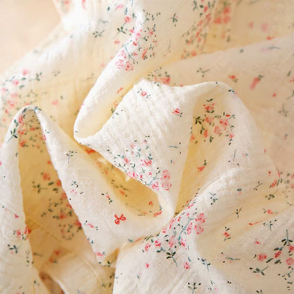 Refresh Loungewear-Set aus Baumwollgaze mit Rüschen und floralem Muster - image 5