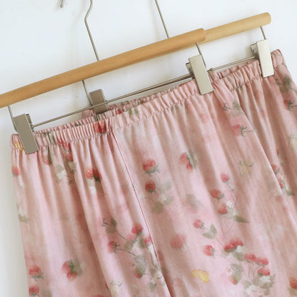 Loungewear-Set aus Gaze mit süßem Beerenmuster (3-teilig) - image 2
