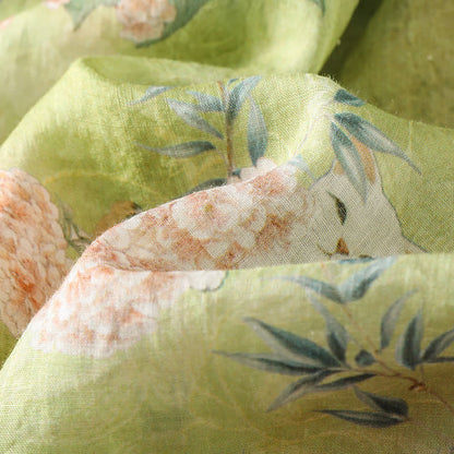 3-teiliges Loungewear-Set aus Baumwolle mit Katzenmotiv und Minzblumenmuster - image 6