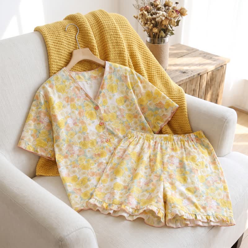 3-teiliges Loungewear-Set aus Baumwolle von Yellow Rose - image 3