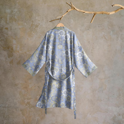 Retro-Kimono aus Baumwolle mit Blumenmuster - image 1