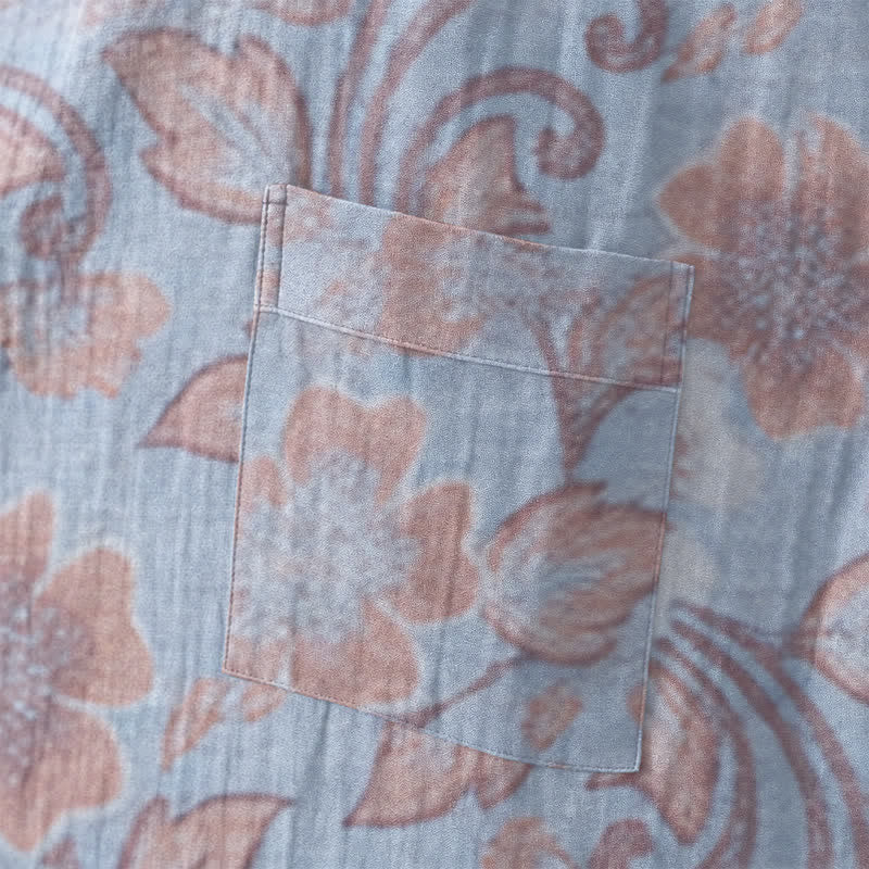 Retro-Kimono aus Baumwolle mit Blumenmuster - image 11