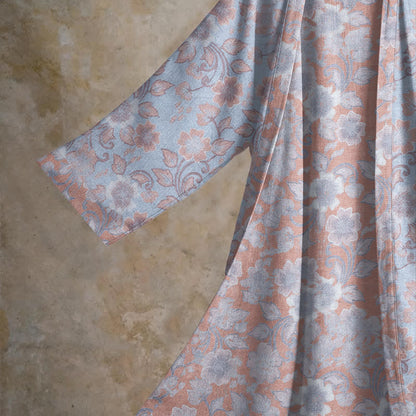Retro-Kimono aus Baumwolle mit Blumenmuster - image 9