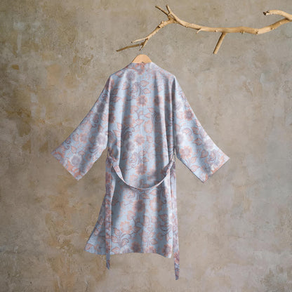Retro-Kimono aus Baumwolle mit Blumenmuster - image 7
