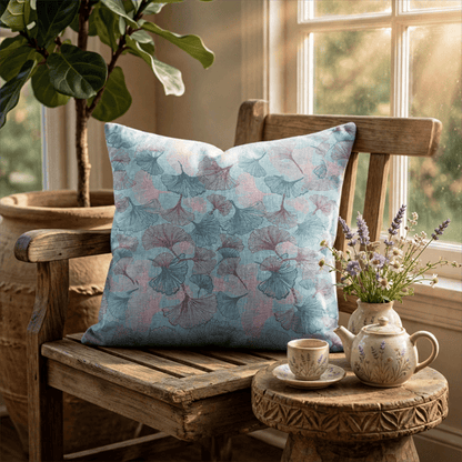 Vintage Ginkgoblatt-Kissenbezug - image 1