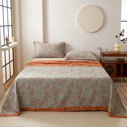 Wendbare Tagesdecke aus Musselin mit botanischem Zweig - image 1