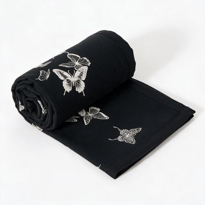 Monochrome Schmetterlings-Baumwollgaze-Quilts - image 5