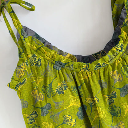 Retro-Loungewear-Set aus Baumwolle mit botanischem Ginkgoblatt-Tami-Top - image 2