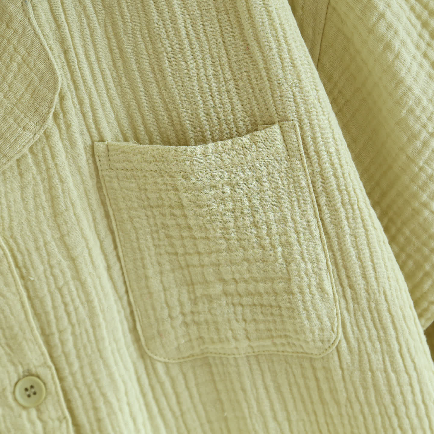Loungewear-Set aus Baumwollgaze mit Knopfleiste - image 16