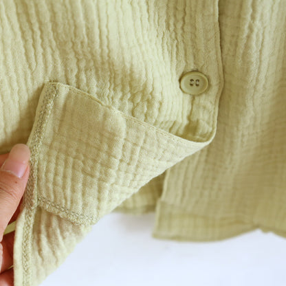 Loungewear-Set aus Baumwollgaze mit Knopfleiste - image 15