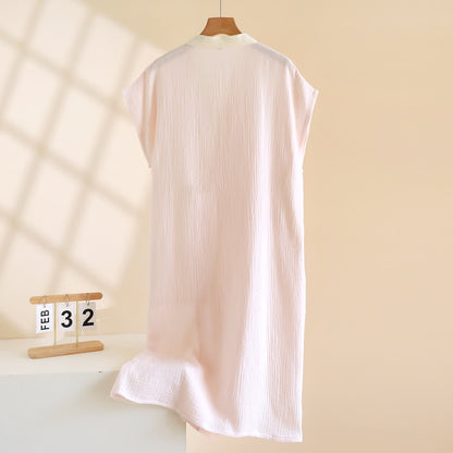 Minimalistischer Kimono-Wickelmantel aus Baumwolle - image 3