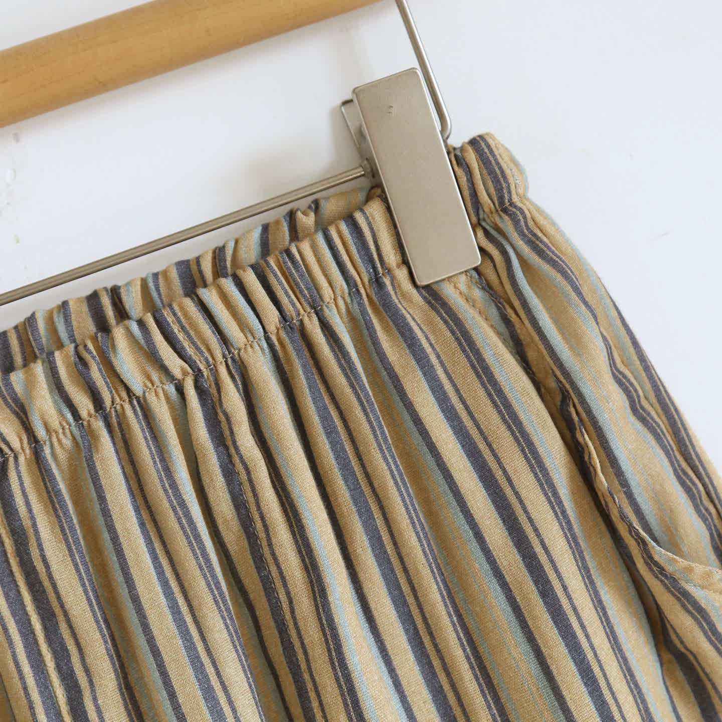 Vintage-Straped Cotton Loungewear Set - image 8