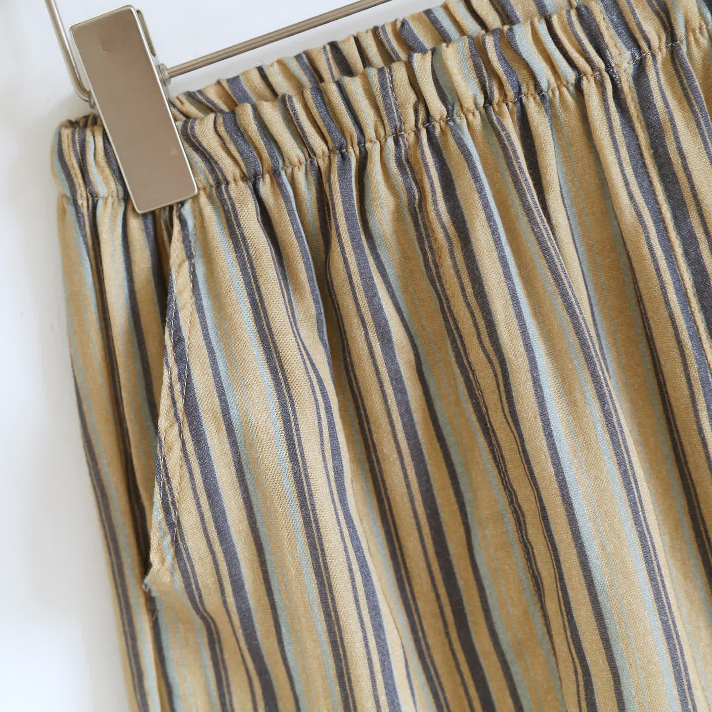 Vintage-Straped Cotton Loungewear Set - image 9
