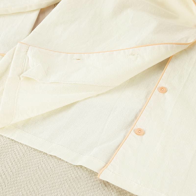 Schickes Loungewear-Set aus Baumwolle mit Rüschensaum - image 6