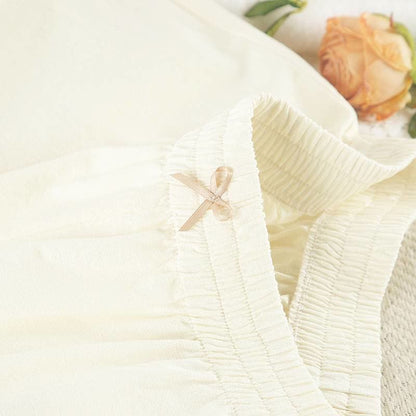 Schickes Loungewear-Set aus Baumwolle mit Rüschensaum - image 9