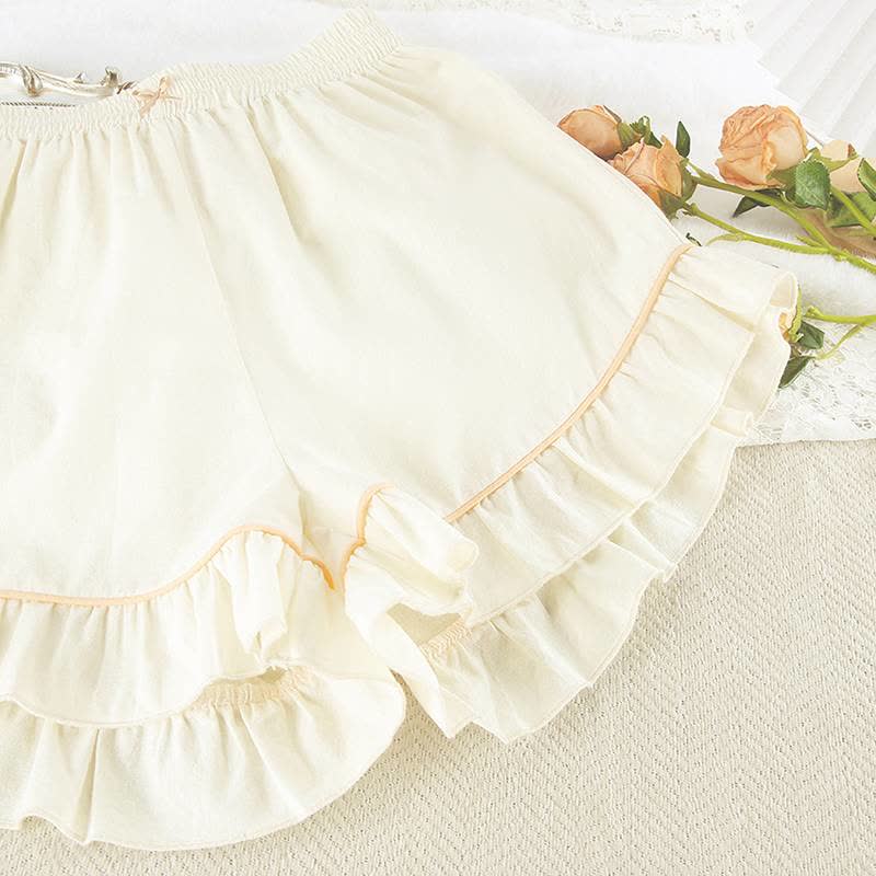 Schickes Loungewear-Set aus Baumwolle mit Rüschensaum - image 10