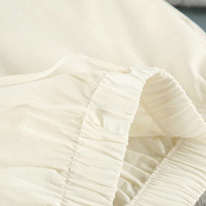 Minimalistischer Baumwoll-Pyjama-Set mit langen Ärmeln und Taschen - image 11