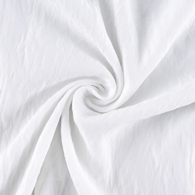 Loungewear-Set aus einfarbigem, strukturiertem Crinkle-Gewebe - image 4
