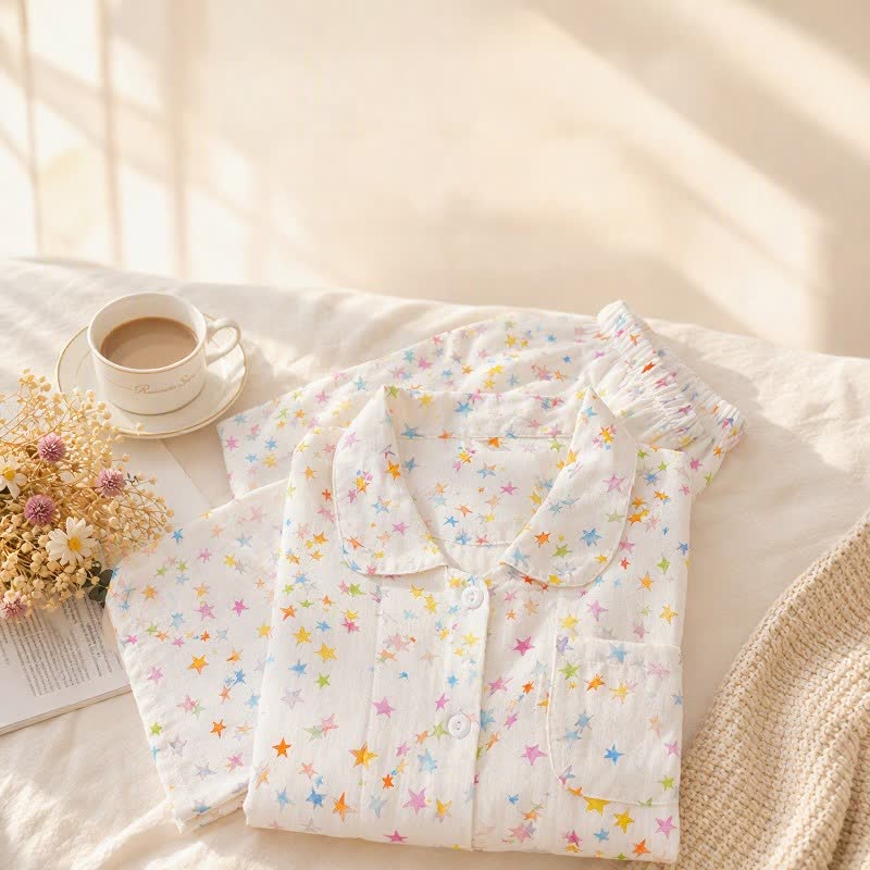 Baumwoll-Langarmpyjama-Set „Sweet Star“ - image 4