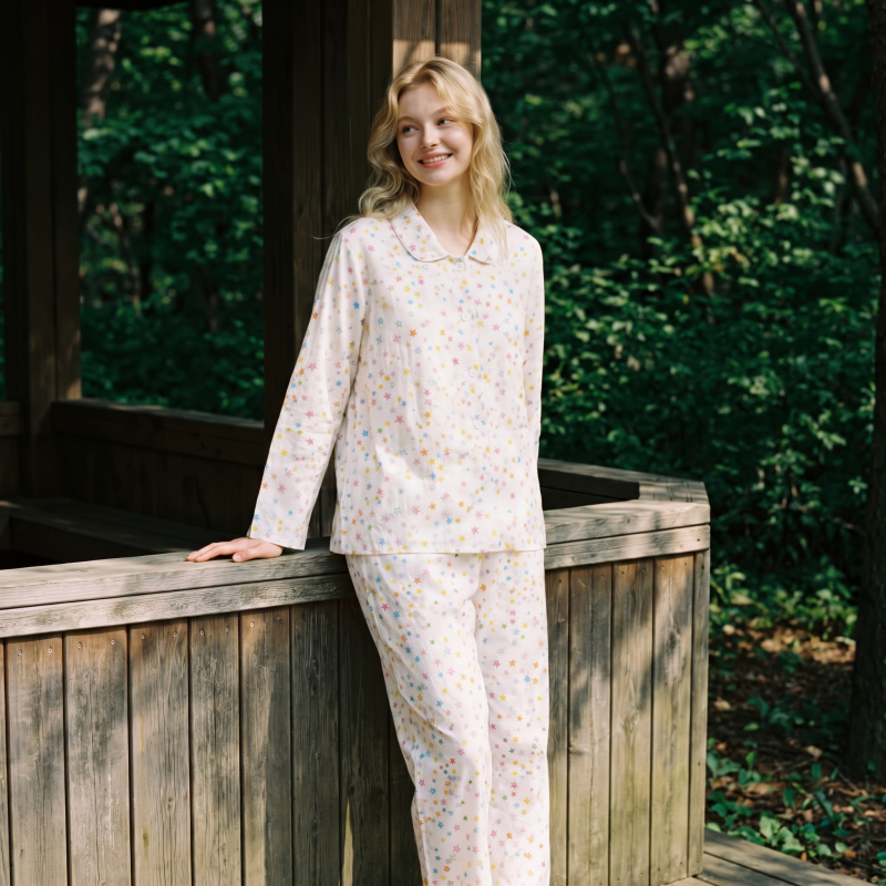 Baumwoll-Langarmpyjama-Set „Sweet Star“ - image 1
