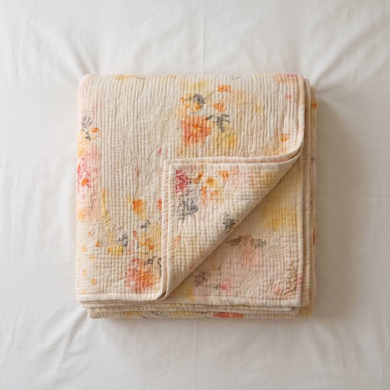 Tagesdecke „Sunwashed Bloom“ aus gesteppter Baumwolle - image 3