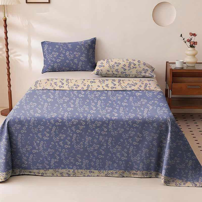 Wendbare Tagesdecke aus Baumwolle mit kleinem Blumenmuster - image 5