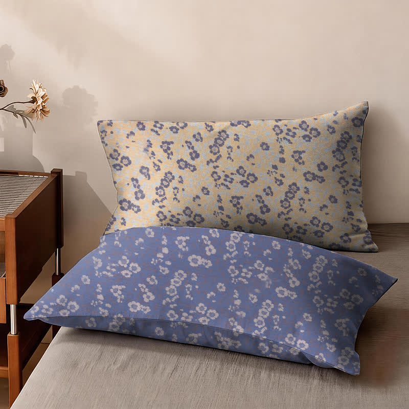 Wendbare Tagesdecke aus Baumwolle mit kleinem Blumenmuster - image 7