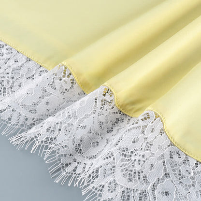 Elegantes Lounge-Set mit Camisole-Besatz und Spitzenbesatz - image 6