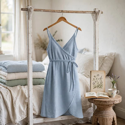 Unifarbenes ärmelloses Loungekleid - image 8