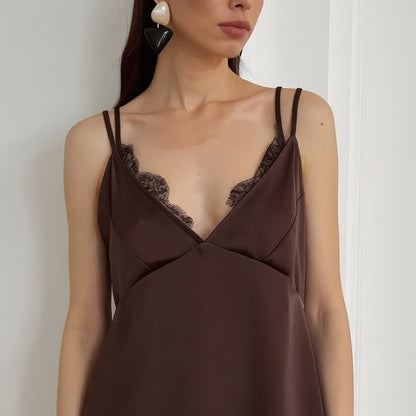 Elegantes Lounge-Set mit Camisole-Besatz und Spitzenbesatz - image 11