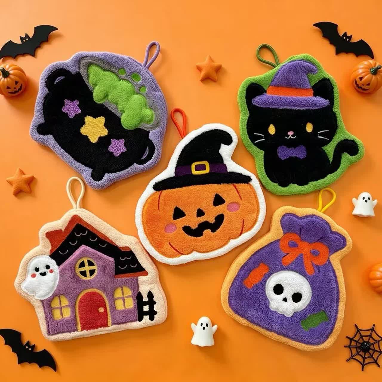 Niedliches Halloween-Hängehandtuch - image 1