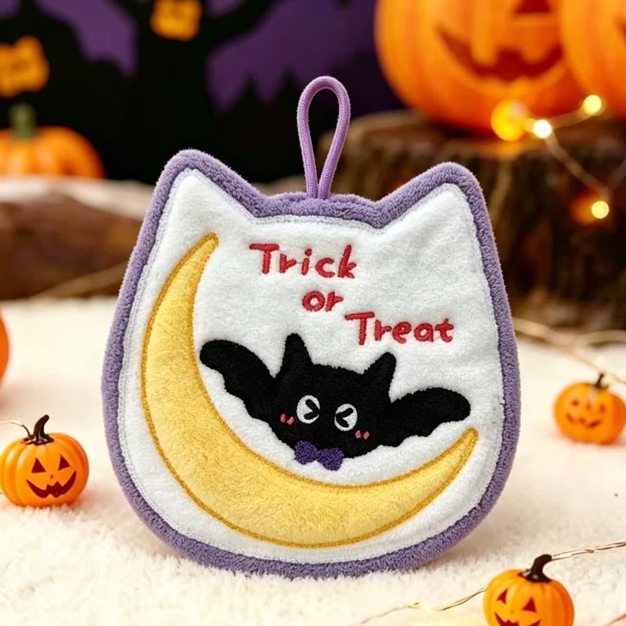 Halloween-Fleece-Hängehandtuch - Schläger - 5 Stück - image 5