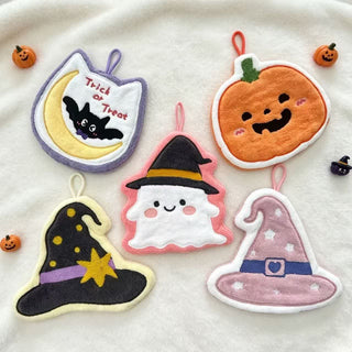 Halloween-Fleece-Hängehandtuch - Set (5 Muster) - 5 Stück - image 0