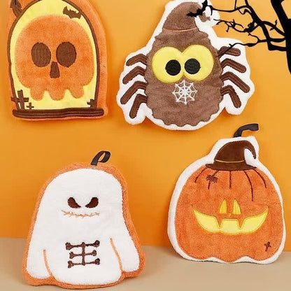 Halloween Element Fleece Hängendes Handtuch - Set mit 4 Mustern - 4 Stück - image 0
