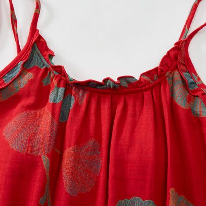 Maxikleid mit Ginkgoblatt-Schnittmuster - image 3