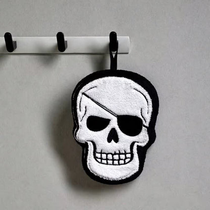 Gothic-Totenkopf-Fleece-Handtuch zum Aufhängen - Pirat - 3 Stück - image 3