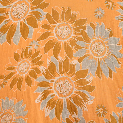 Vintage Sonnenblumen-Baumwollkimono-Bademantel - image 6
