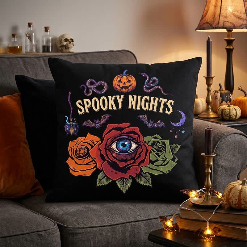 Halloween-Augapfel-Rose-Gothic-Zierkissen - image 2