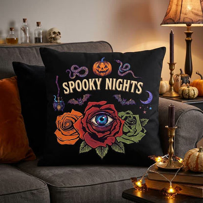 Halloween-Augapfel-Rose-Gothic-Zierkissen - image 2