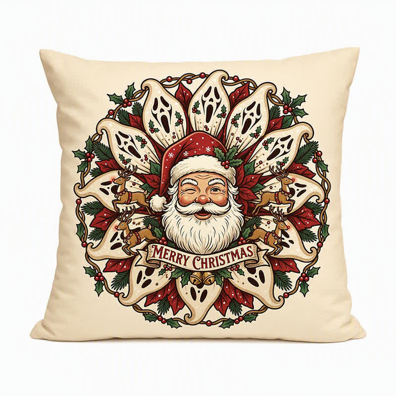 Gruseliges Weihnachtsmann-Plüschkissen - image 2
