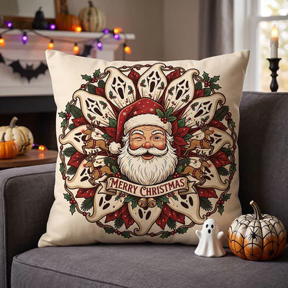 Gruseliges Weihnachtsmann-Plüschkissen - image 1