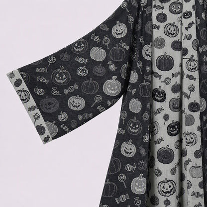 Halloween-Kürbis-Süßigkeiten-Baumwollkimono-Bademantel - image 2